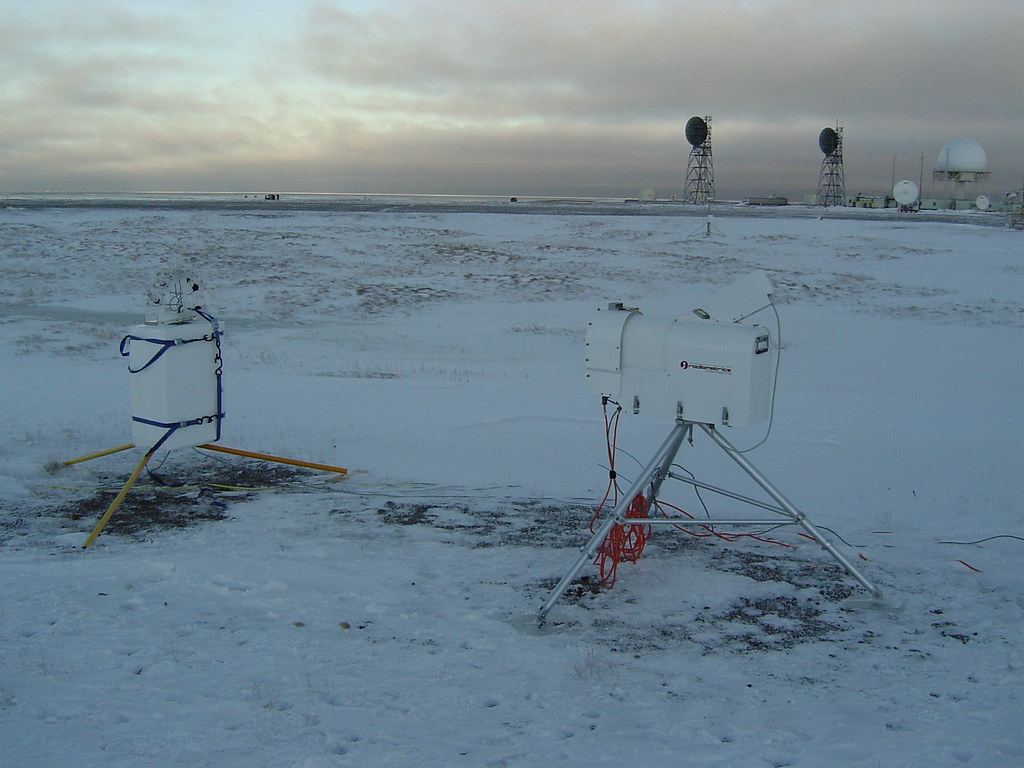 Lubin and three ASR co-investigators are investigating mixed-phase clouds in the Arctic. Among their ARM data sources is the North Slope of Alaska (NSA) atmospheric observatory. A fraction of NSA is shown above. Photo is courtesy of the Atmospheric Measurement Radiation (ARM) user facility.